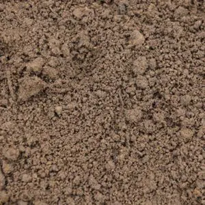Close-up of loose, dry soil with small clumps and fine texture.