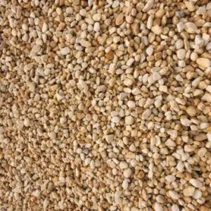 Close-up of a large pile of shelled peanuts.